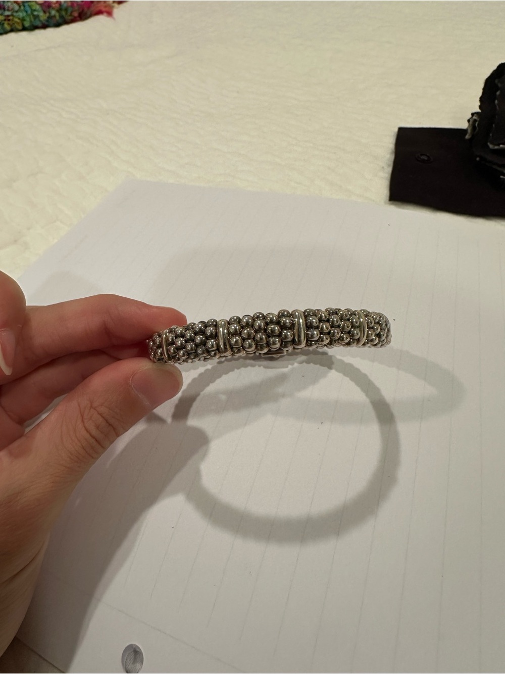 LAGOS Silver Beaded Bracelet